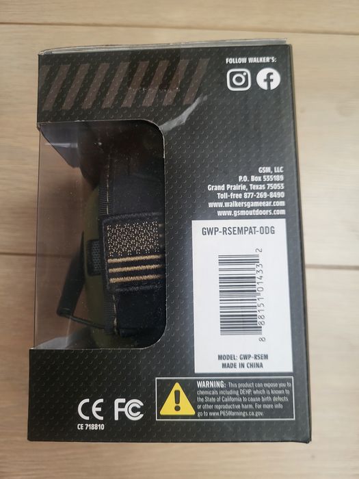 Активні навушники Walker's Razor Patriot OD Green з оголів'ям