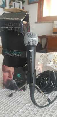Microfone SHURE C606W com cabo e suporte