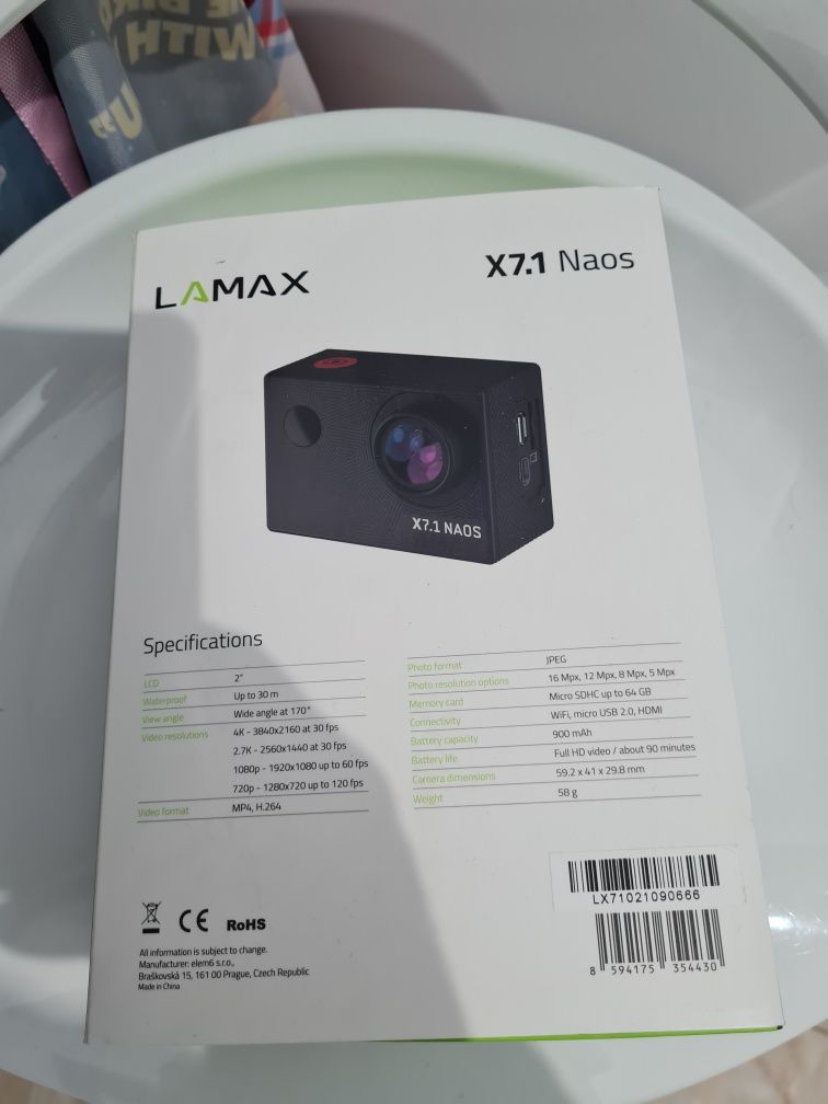 Kamera sportowa Lamax X7.1 Naos 4K UHD