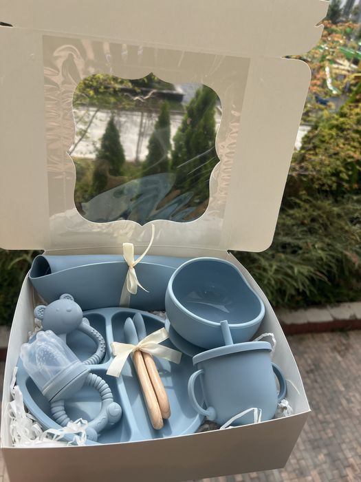 Силіконовий  посуд, дитяча посуда , прикорм. Ціна за  повний набір