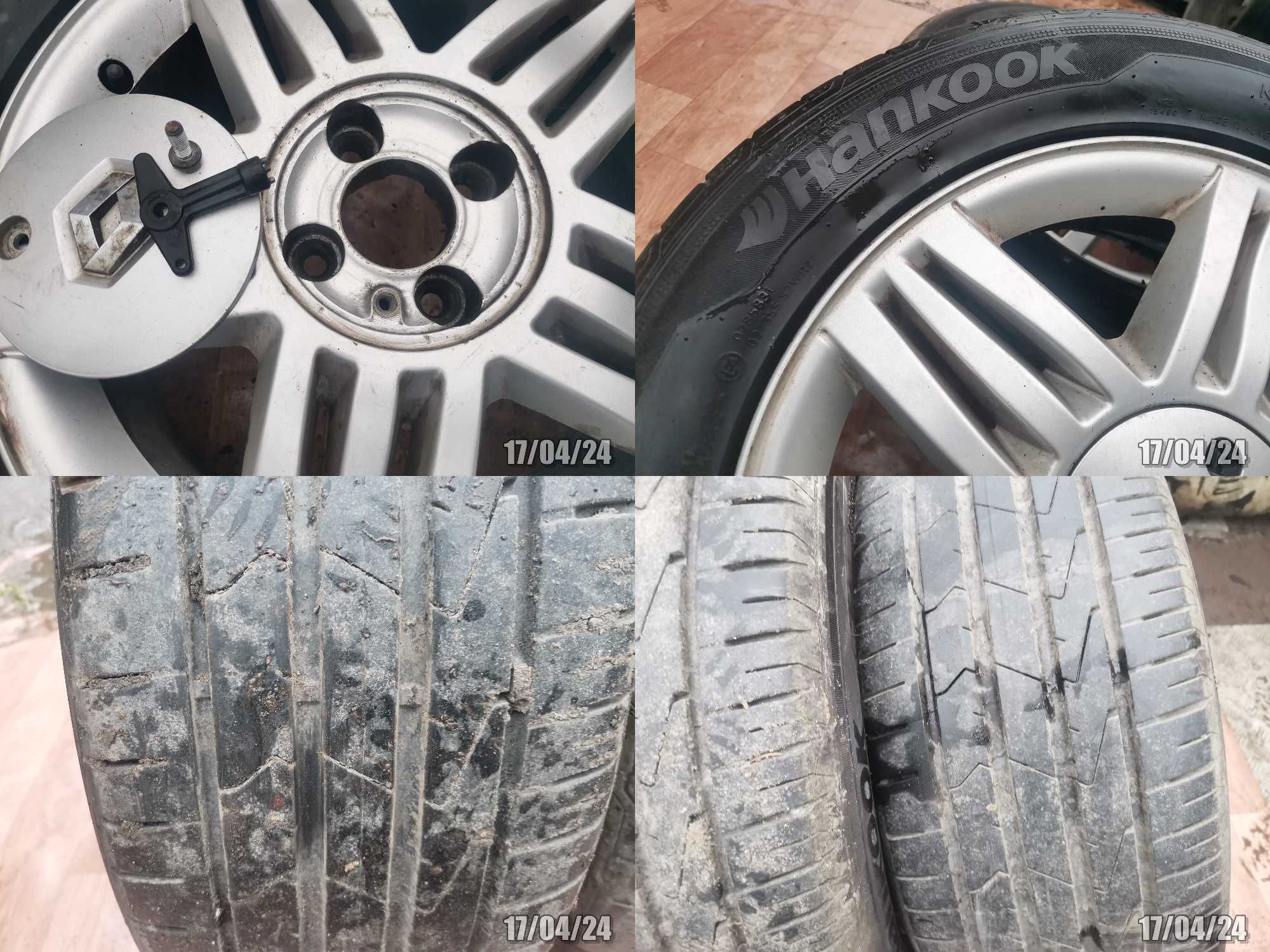 Renault 4 Felgi Koła aluminiowe 16'' opony 19r Hankook 205/55