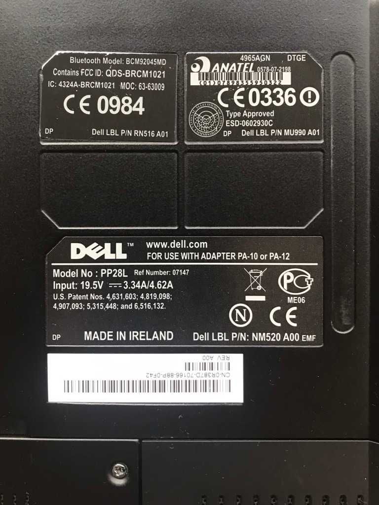 Laptop Dell XPS M1530 /15,4" /Intel 2x2.5GHz/ 4GB