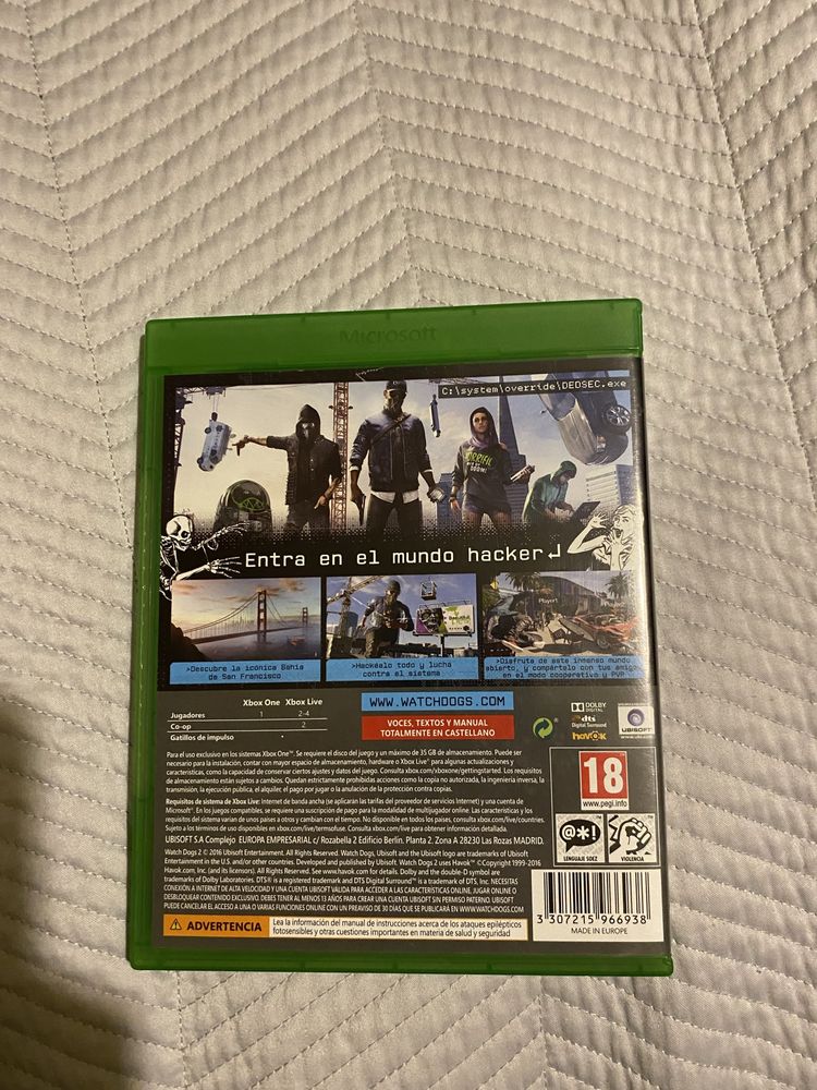 WatchDogs 2 Xbox