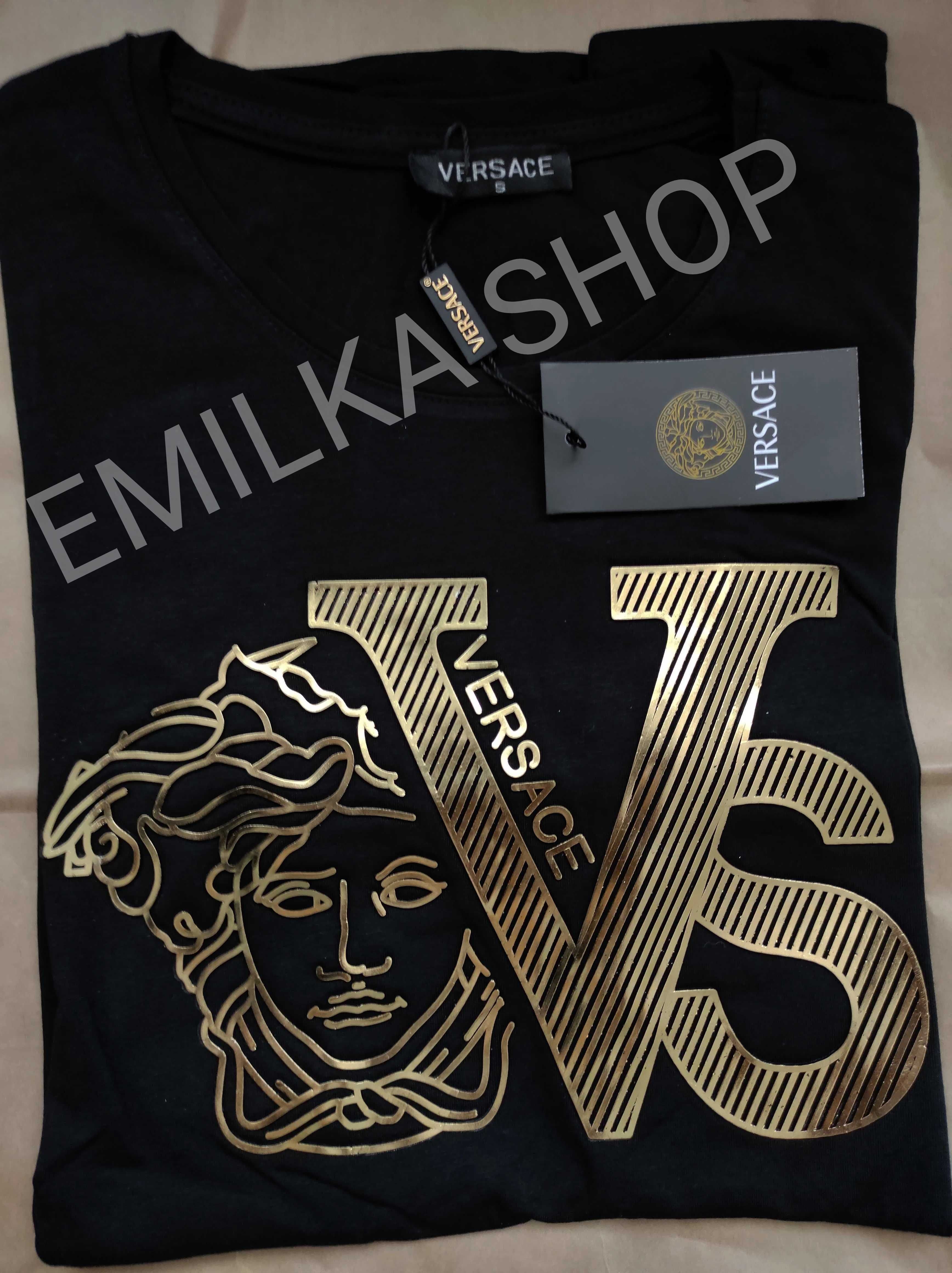 Zestaw koszulka Versace premium biała+czarna