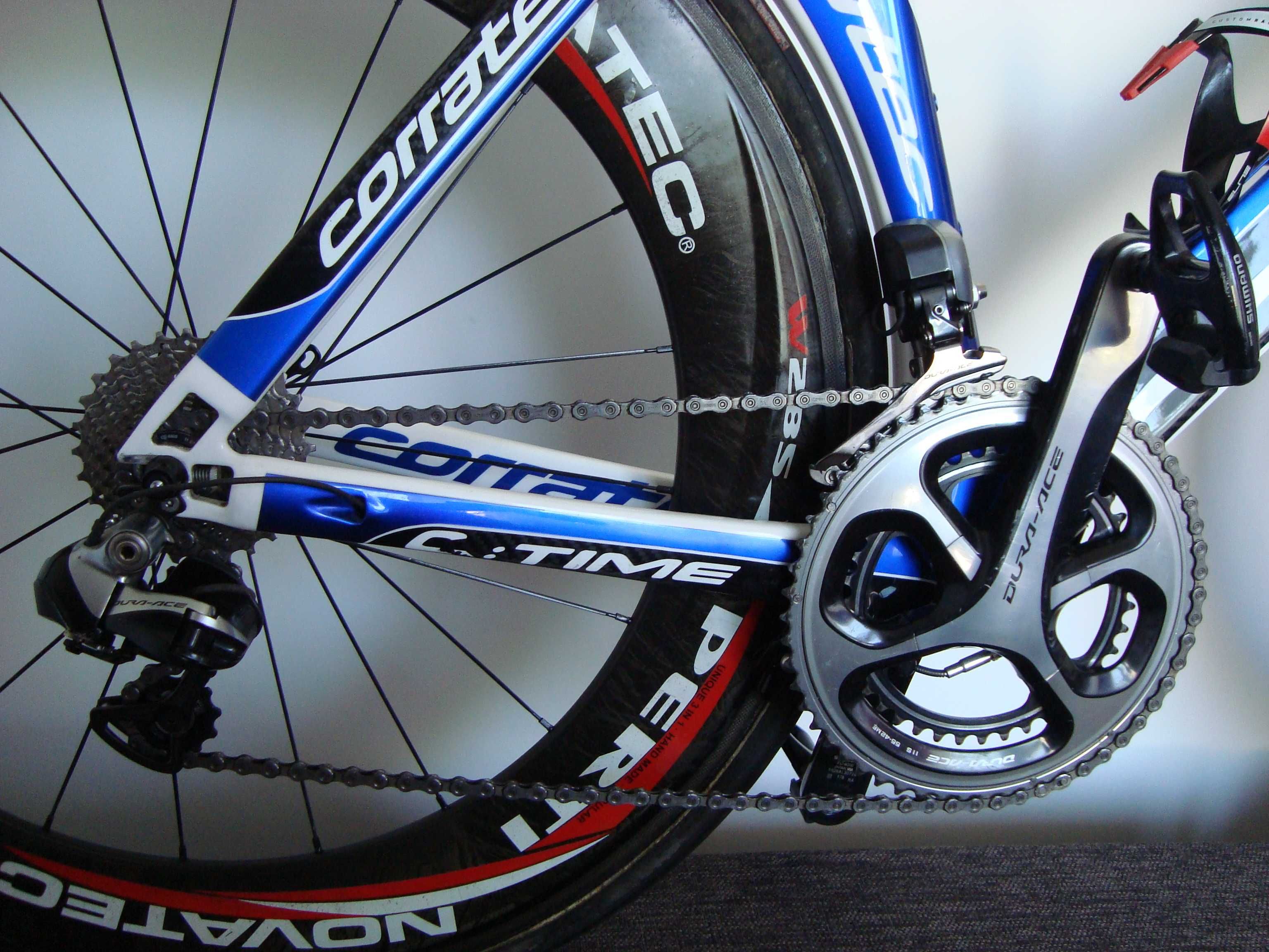czasowy CORRATEC C-TIME koła Novatec X-PERTI Dura Ace Di2 Triathlon 55