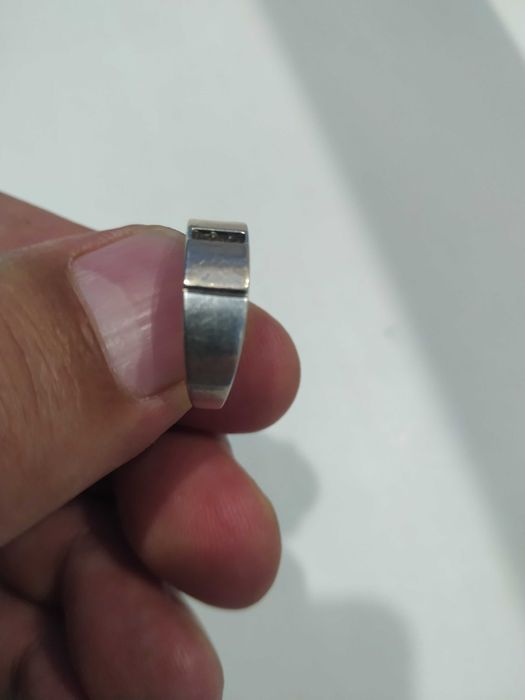 Кольцо серебро 925 золото 375 проба