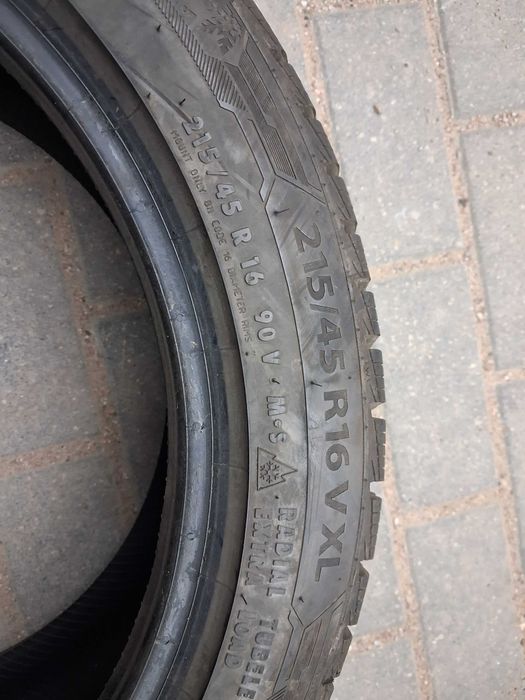 4x używane opony zimowe 215/45 R16 Barum 2021r Montaż GWARANCJA