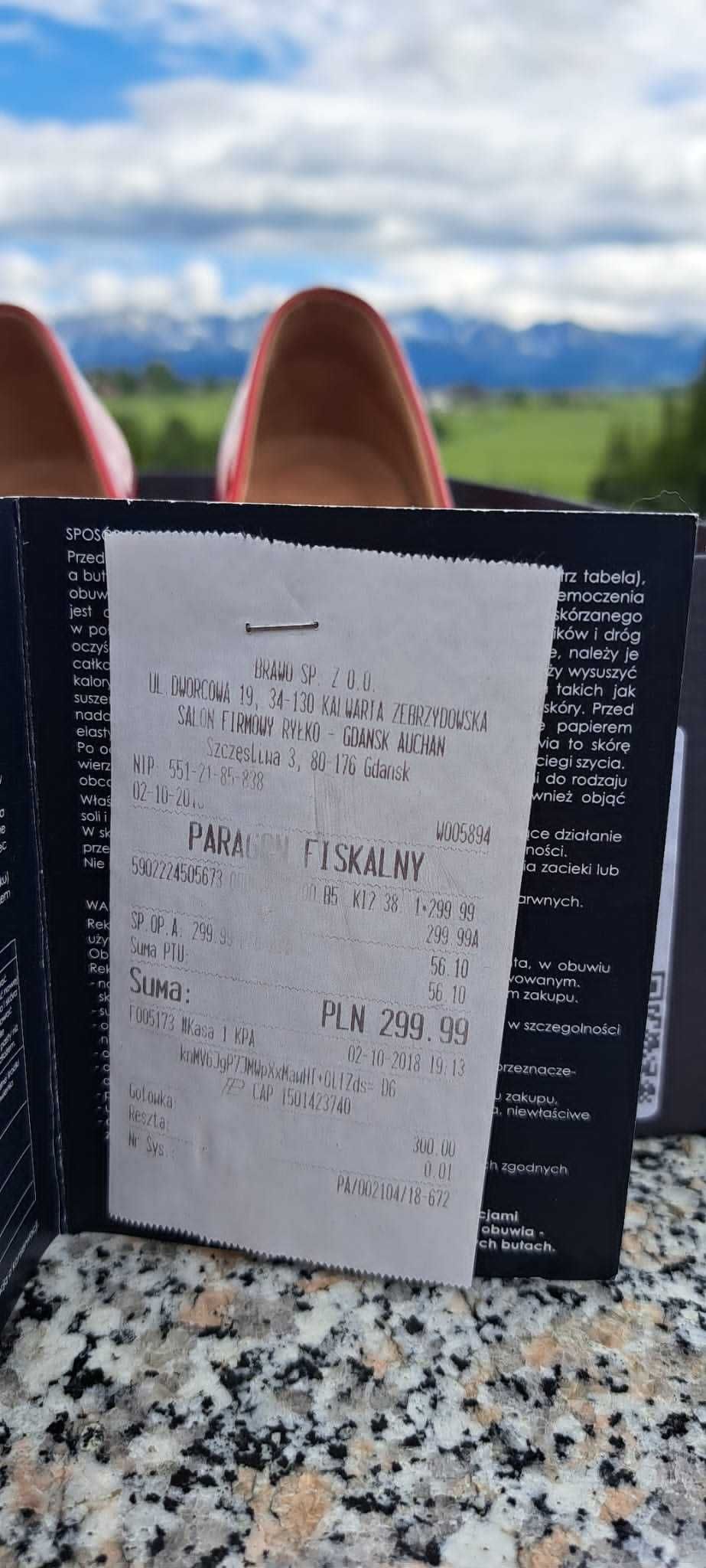 Czerwone Szpilki Ryłko rozmiar 38,5.
