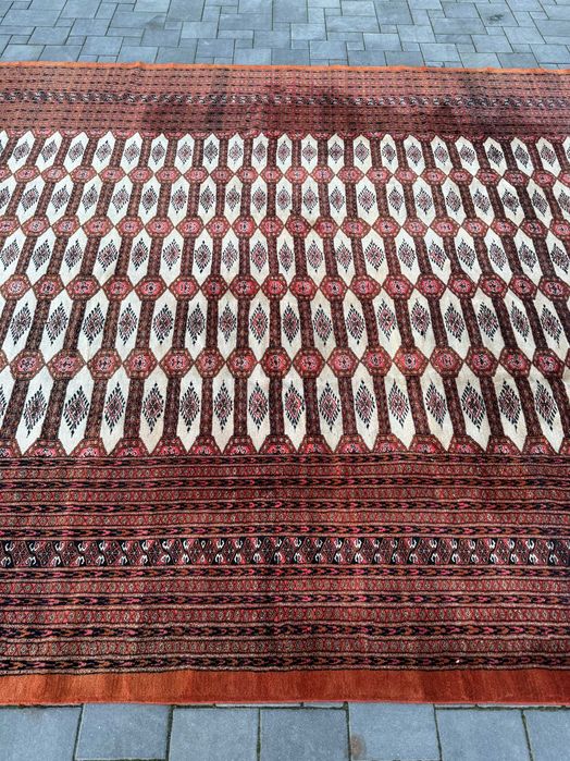 Salonowa Pakistańska Buchara Ręcznie Tkana Wełniana Dywan 378x280