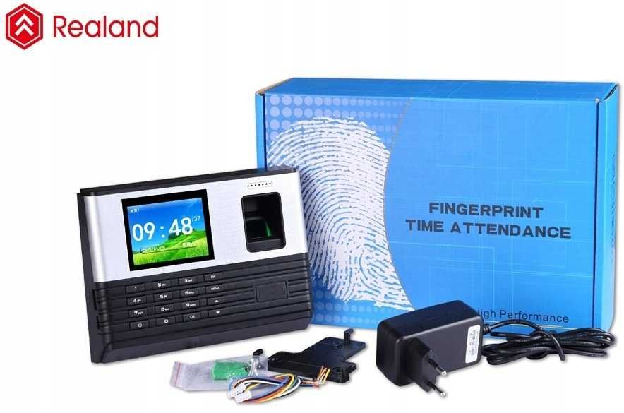 Rejestrator czasu pracy, Realand A-L355 - WI-FI + Odcisk palca + RFID