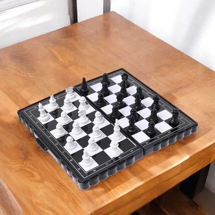 SZACHY WARCABY MAGNETYCZNE 2w1 Podróżne Mini Gra Planszowa SUPER !!!