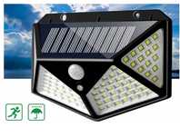 2 x Lampa solarna 100 led z czujnikiem ruchu i zmierzchu