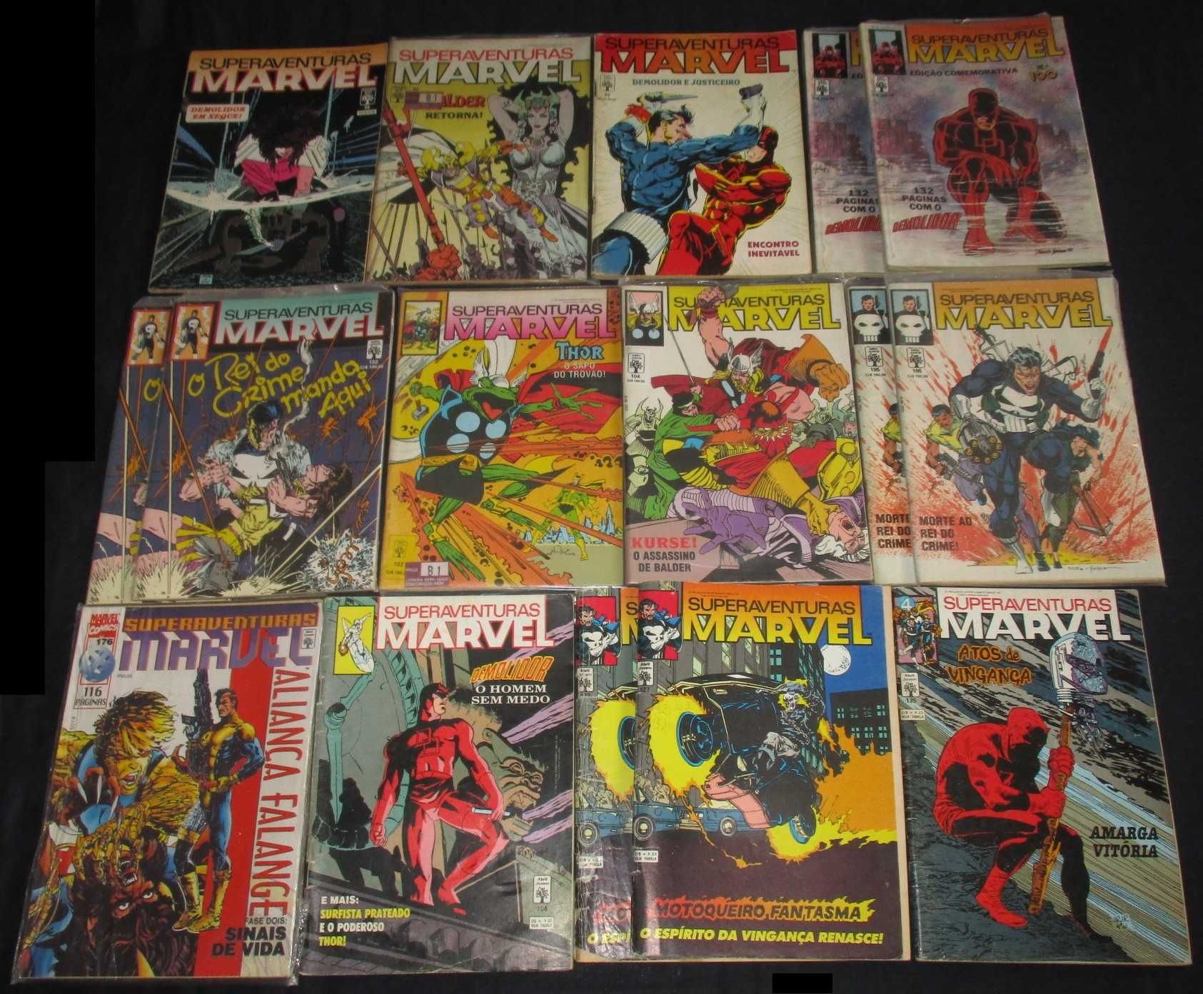 Livros BD Superaventuras Marvel Abril 1982 a 1997