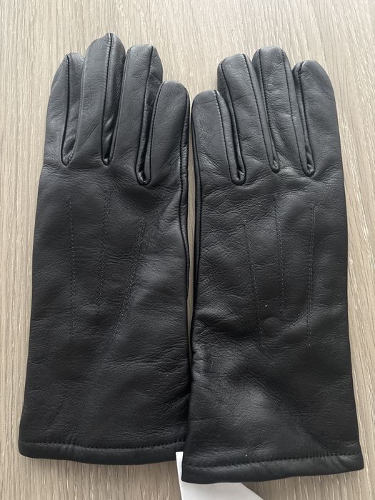 Skórzane rękawiczki zimowe 964/MON rozm. 22