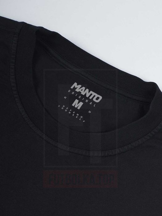 Футболка MANTO SOCIETY чорна, біла.