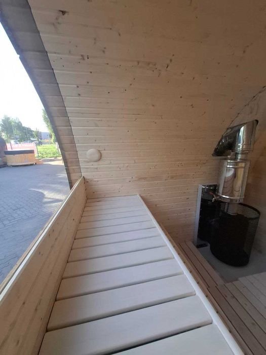 Sauna Ogrodowa OD RĘKI igloo 4 m PANORAMA