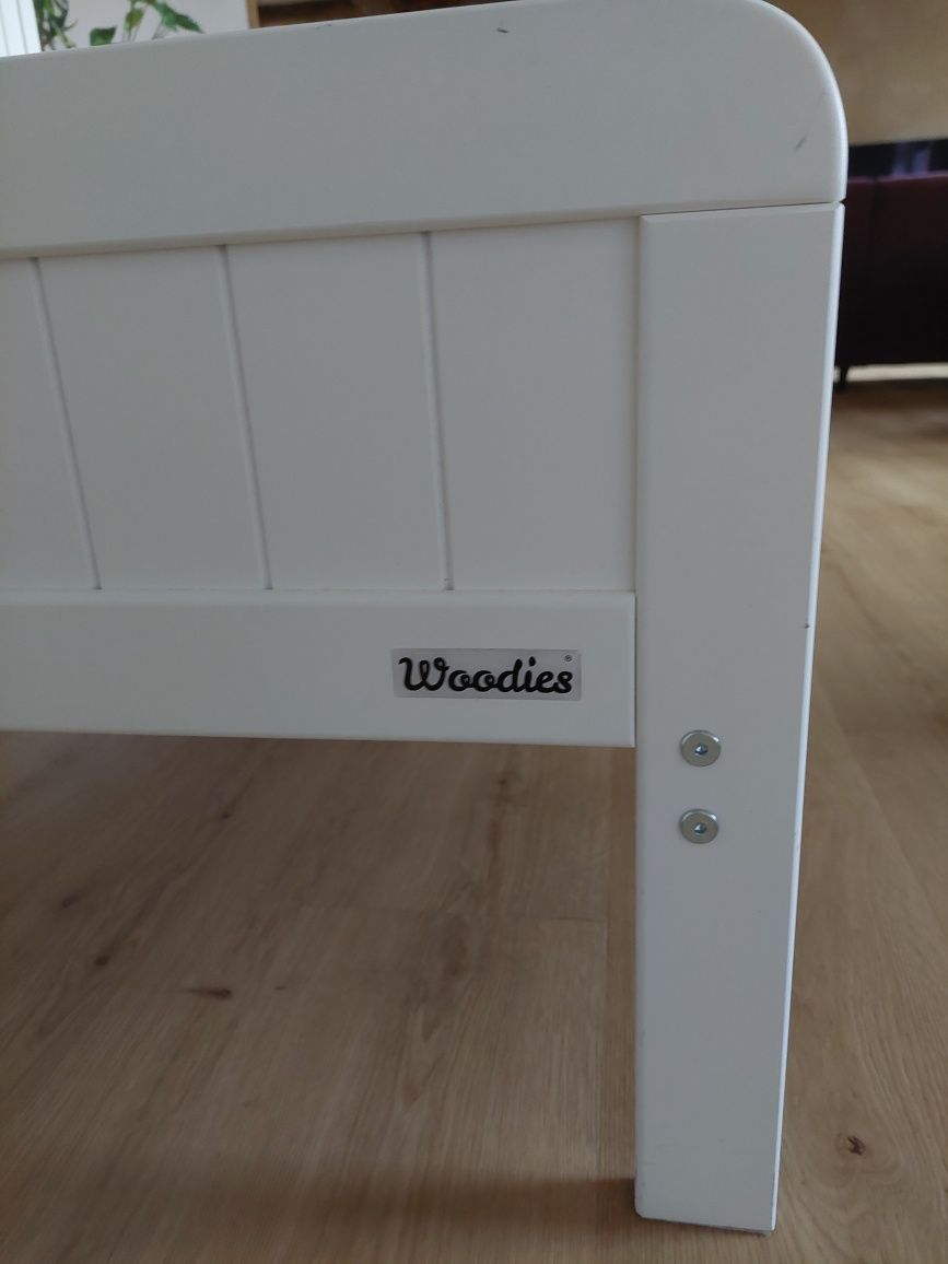 Łóżeczko łóżko dziecięce Woodies 140x70 z materacem