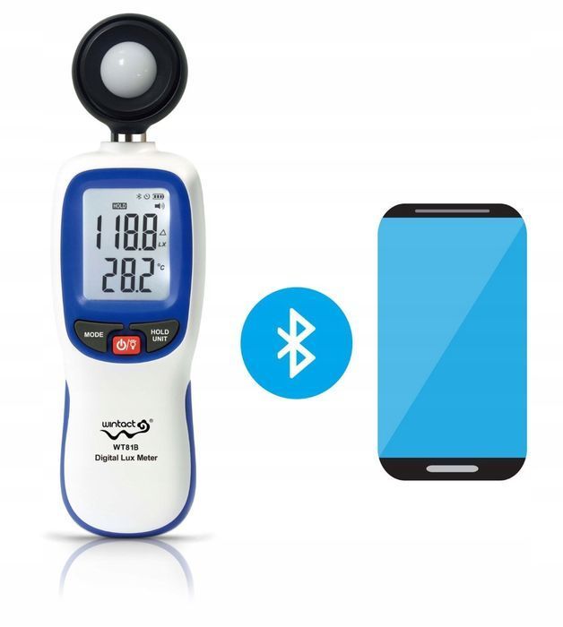 Luksomierz Światłomierz Miernik Światła Bluetooth Wintact