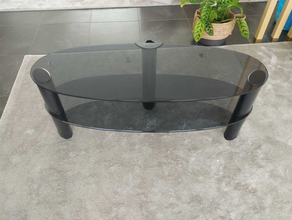 Mesa com tampo de vidro para tv/outro