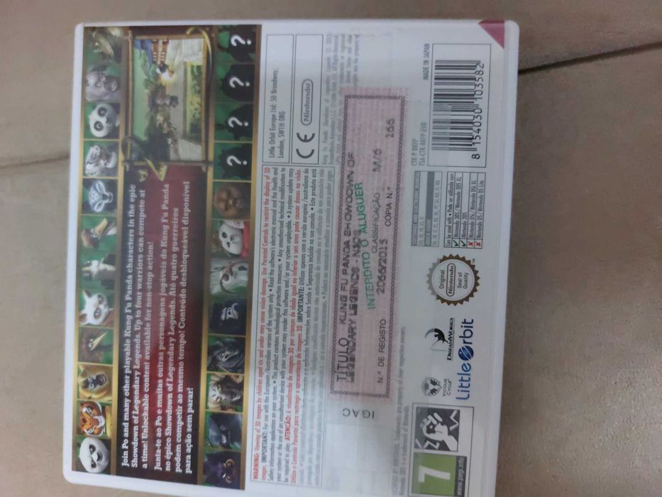 jogo Nintendo 3DS- Kung Fu Panda, Showdown of Legendary Legends