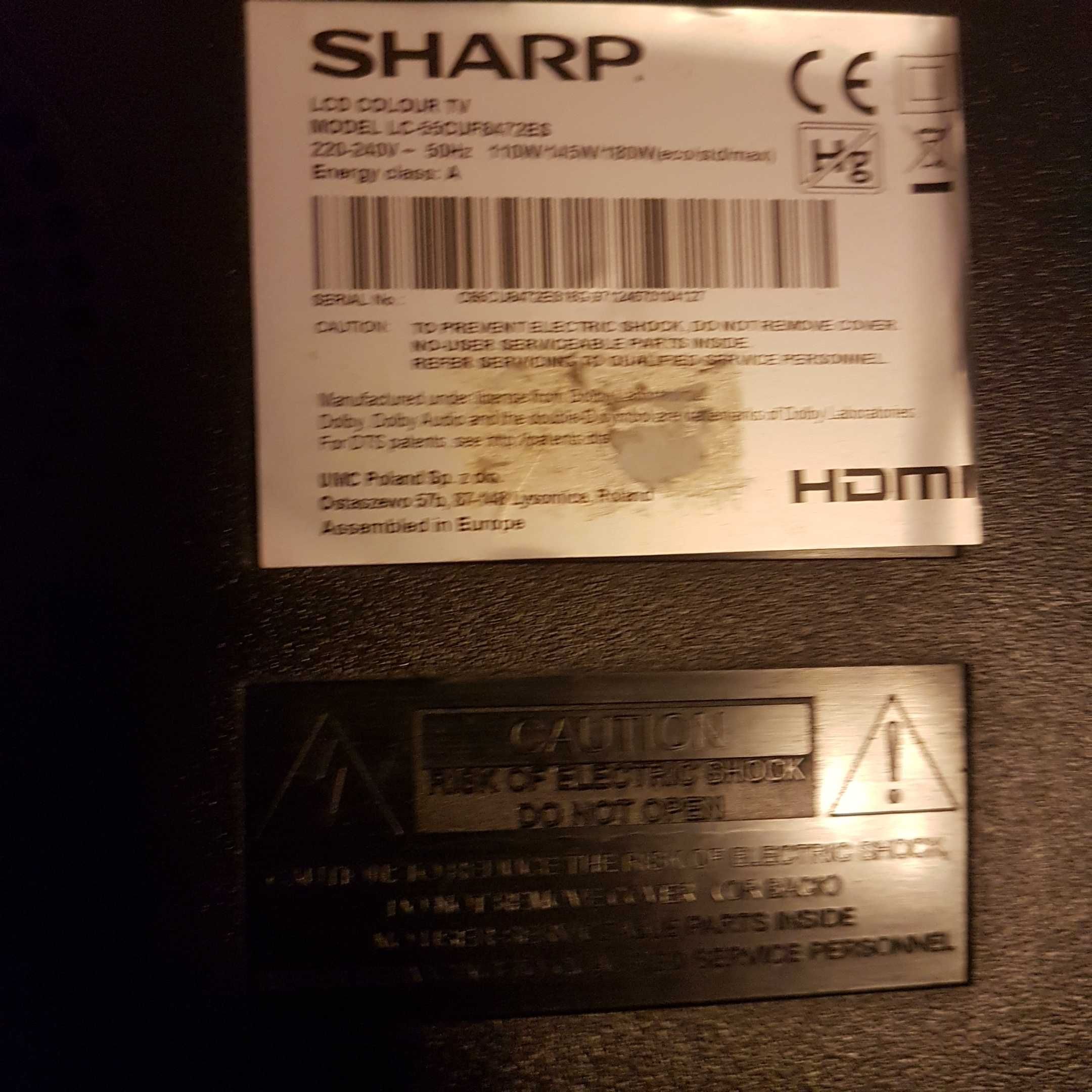 Sharp LC 55 CUF 8472 ES płyta główna
