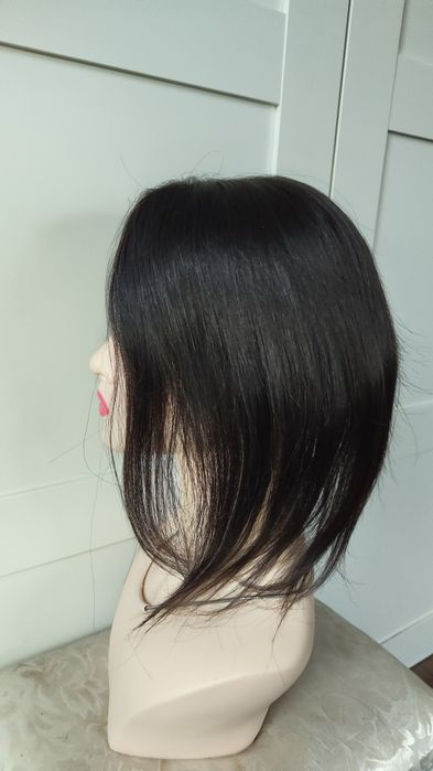 Topper tupet naturalny monotop czarny