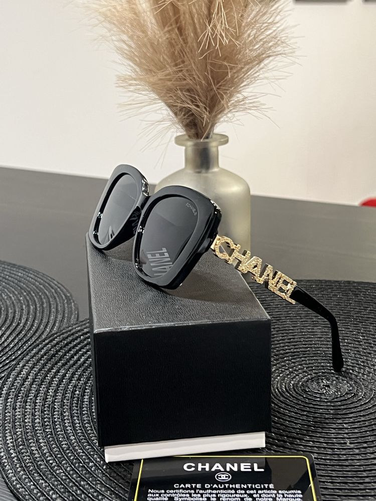Chanel okulary przeciwsłoneczne czarne