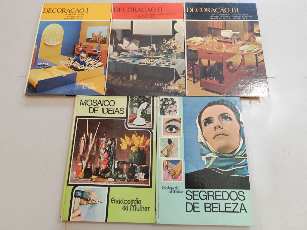 Lote de livros de Decoração - Anos 70/80 (Vintage)