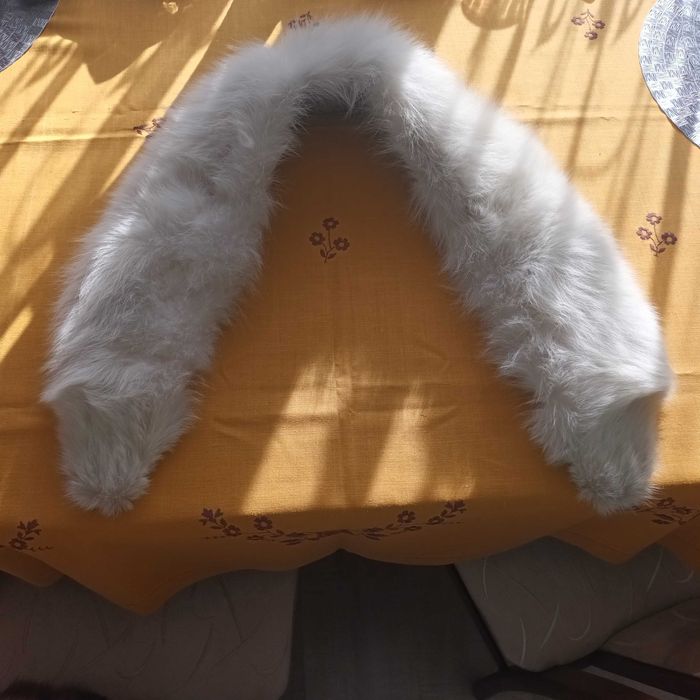 Luksusowy Szal-kołnierz z Lisa Naturalny Polecam