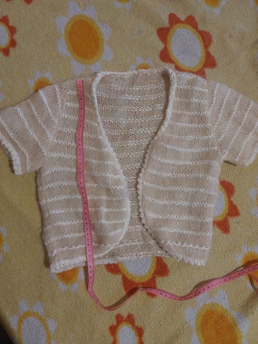 Вязанное болеро на 4-5-6 лет