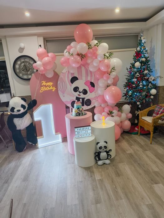 Decoração de festas, com balões