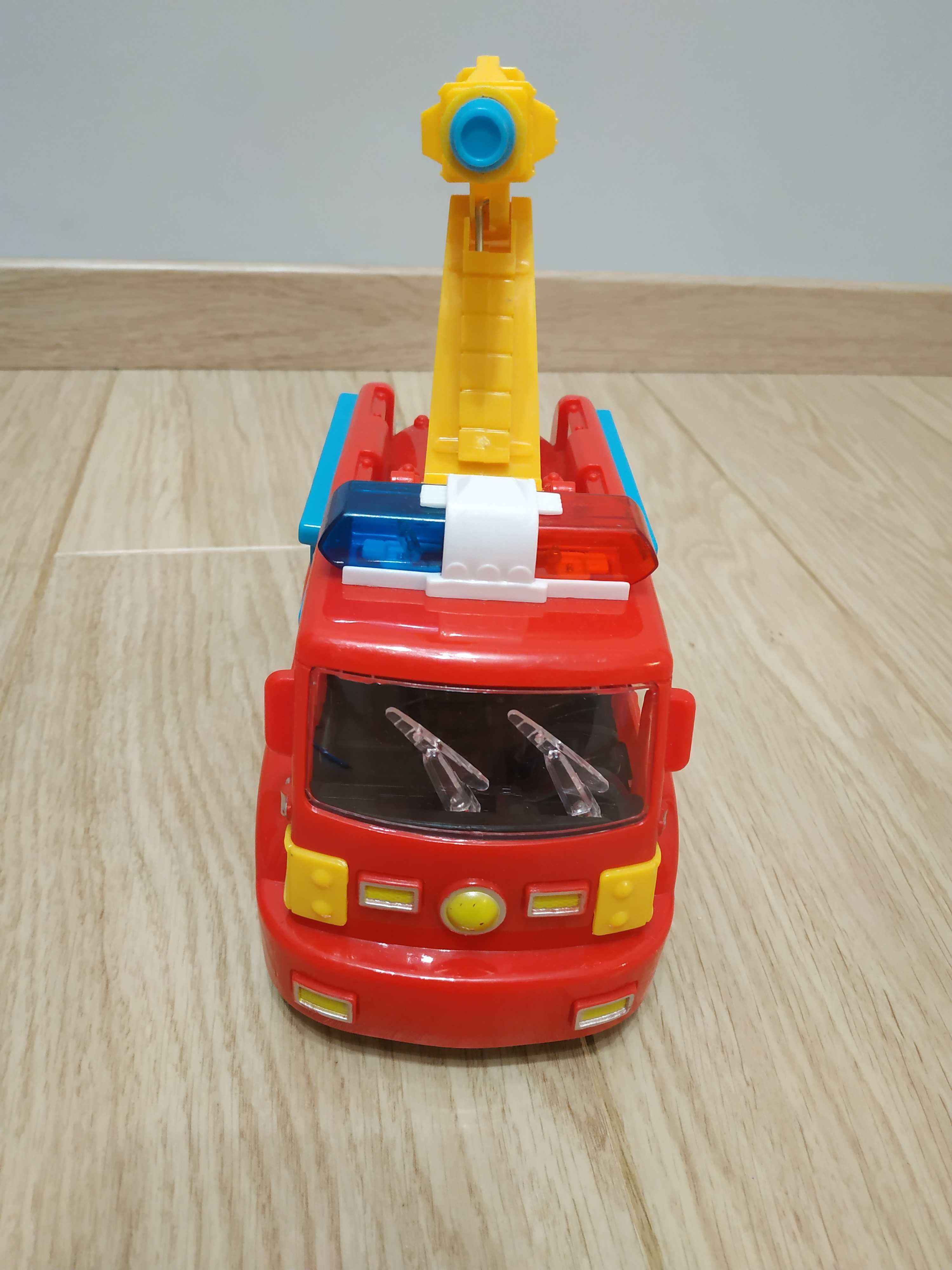 Wóz strażacki - zabawka samochód pojazd na baterie