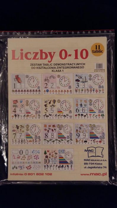 Liczby - zestaw tablic edukacyjne