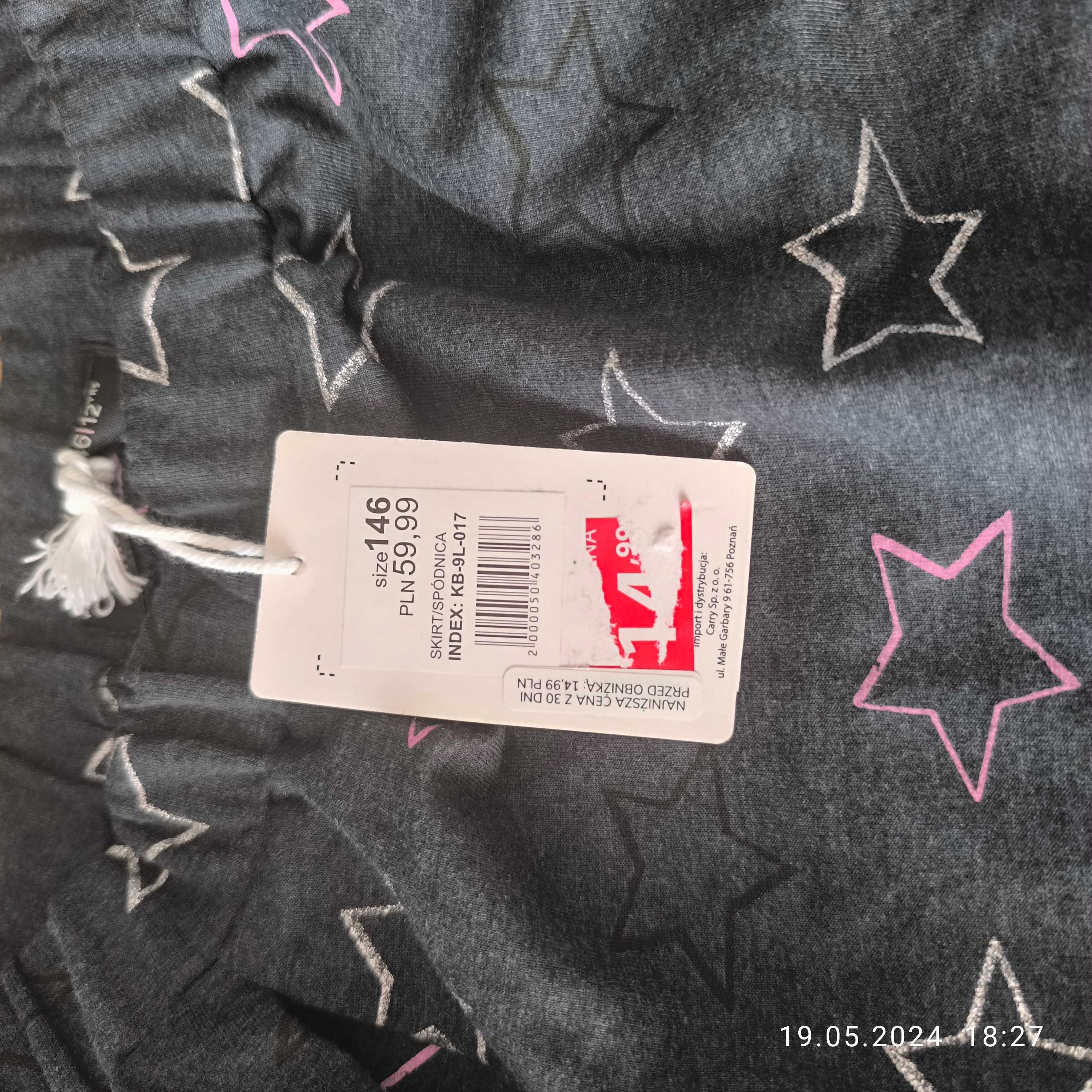 Spódnica nowa z metką Carry kids r.146