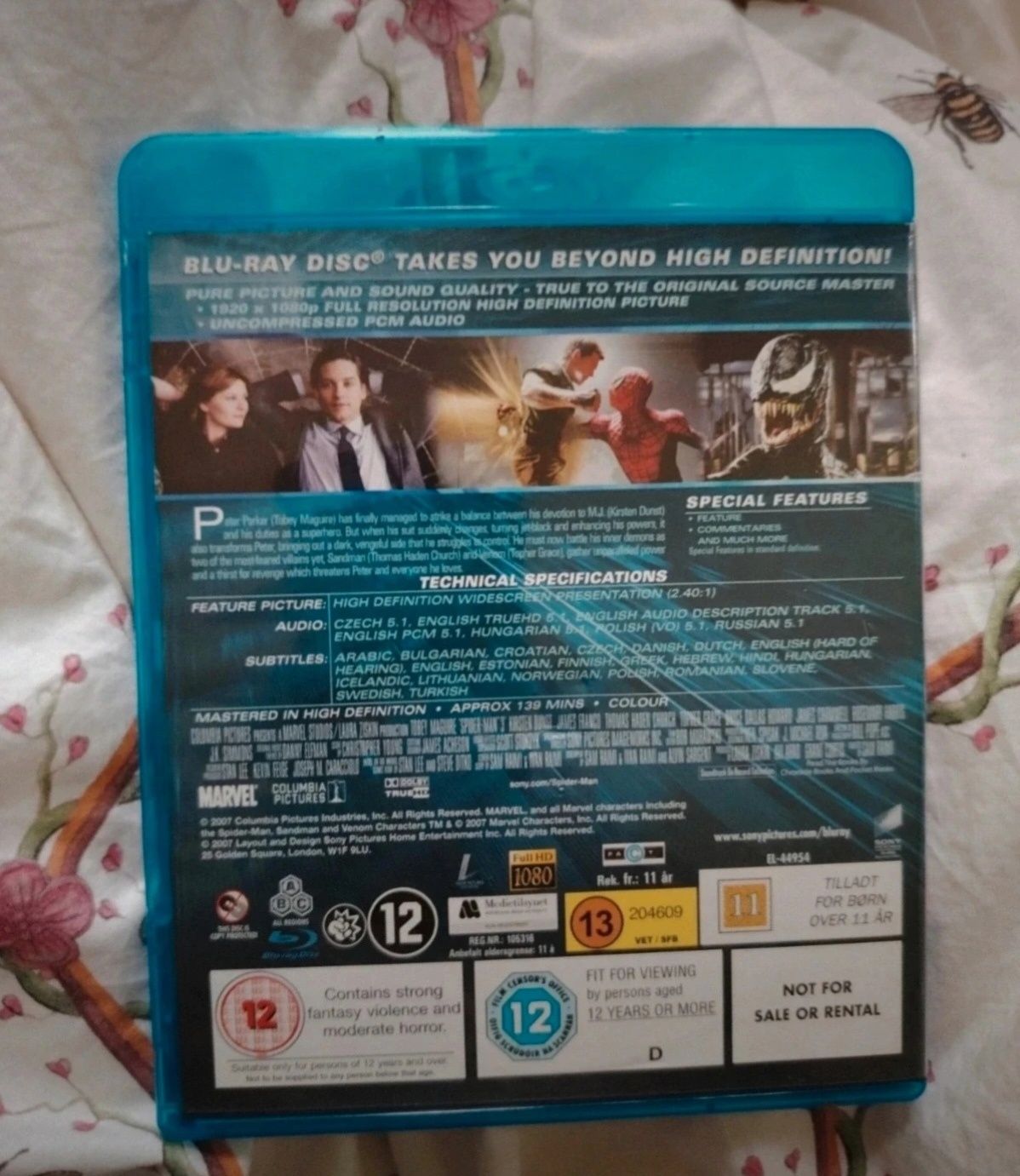 Spiderman 3 Blu-Ray