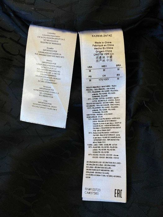 Пухова куртка Armani Exchange