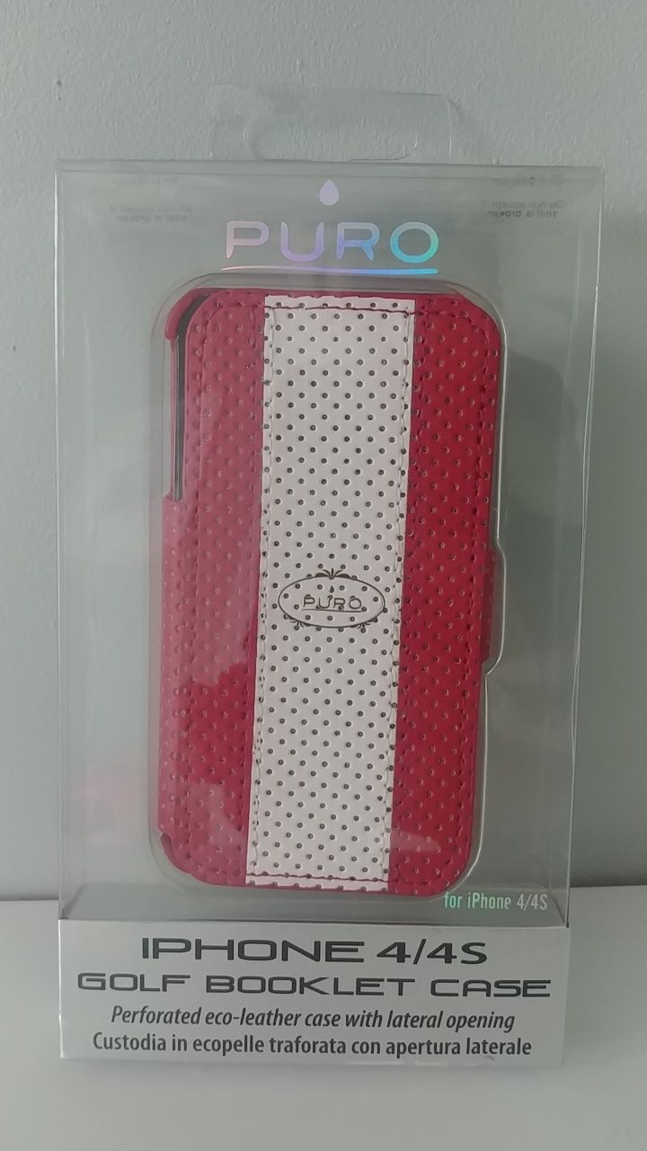 Etui pokrowiec case iPhone 4/4S  bordowe