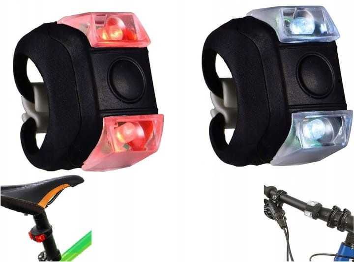 Zestaw lampek rowerowych małych