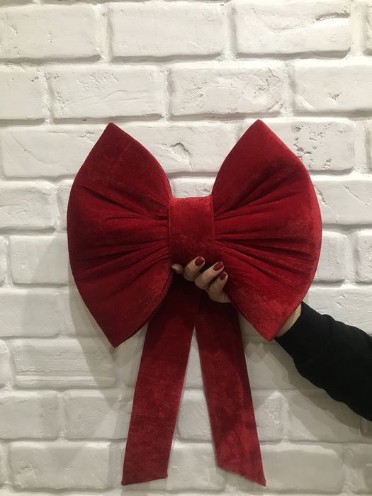 Бархатный бант большой