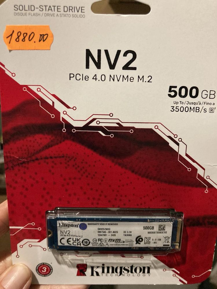 SSD-накопитель внутренний Kingston NV2 500GB