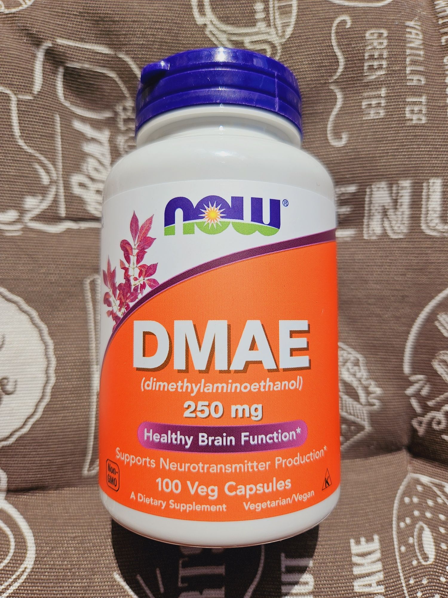 Now Foods DMAE ДМАЭ дмае Диметиламиноэтанол 250 мг 100 капсул