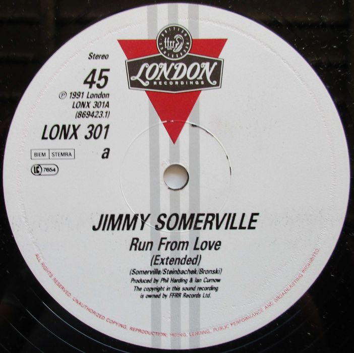 Jimmy Somerville - - - - - Run From Love - - - - - Maxi Single