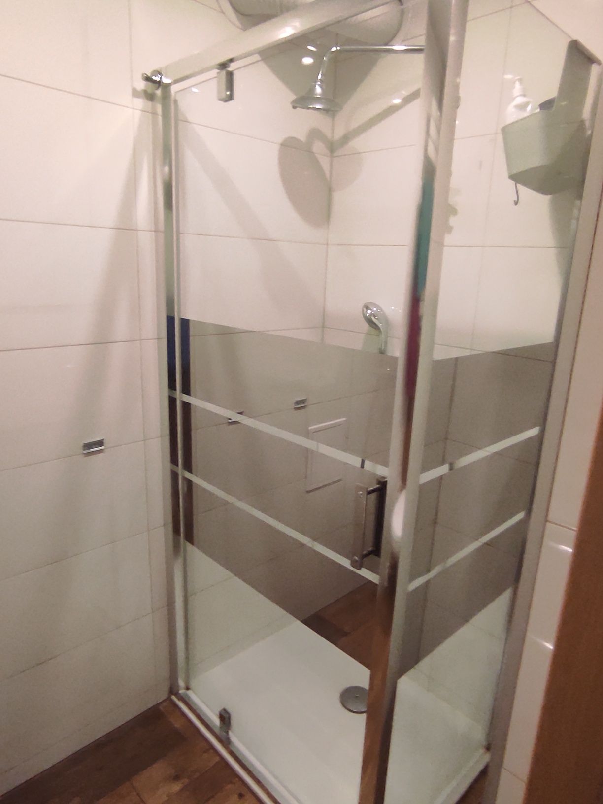 Drzwi wahadłowe 90 cm GoodHome Beloya chrom/szkło