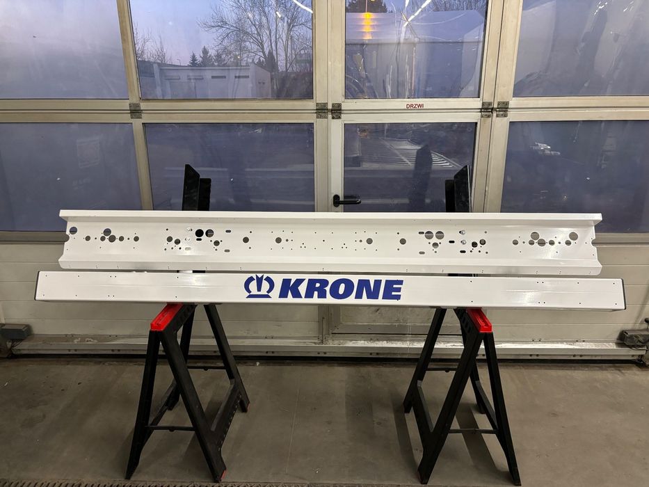 zderzak belka Krone nośnik lamp blenda lamp schmitz