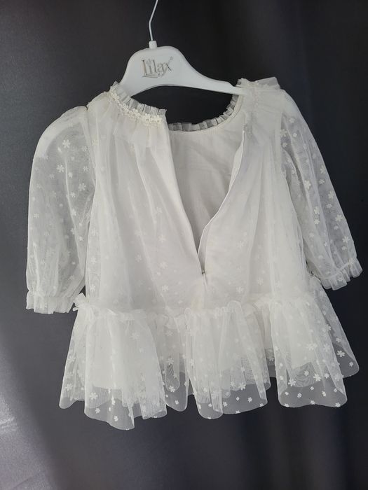 Nowa biała sukienka 74 Cool Club Smyk Chrzest wesele