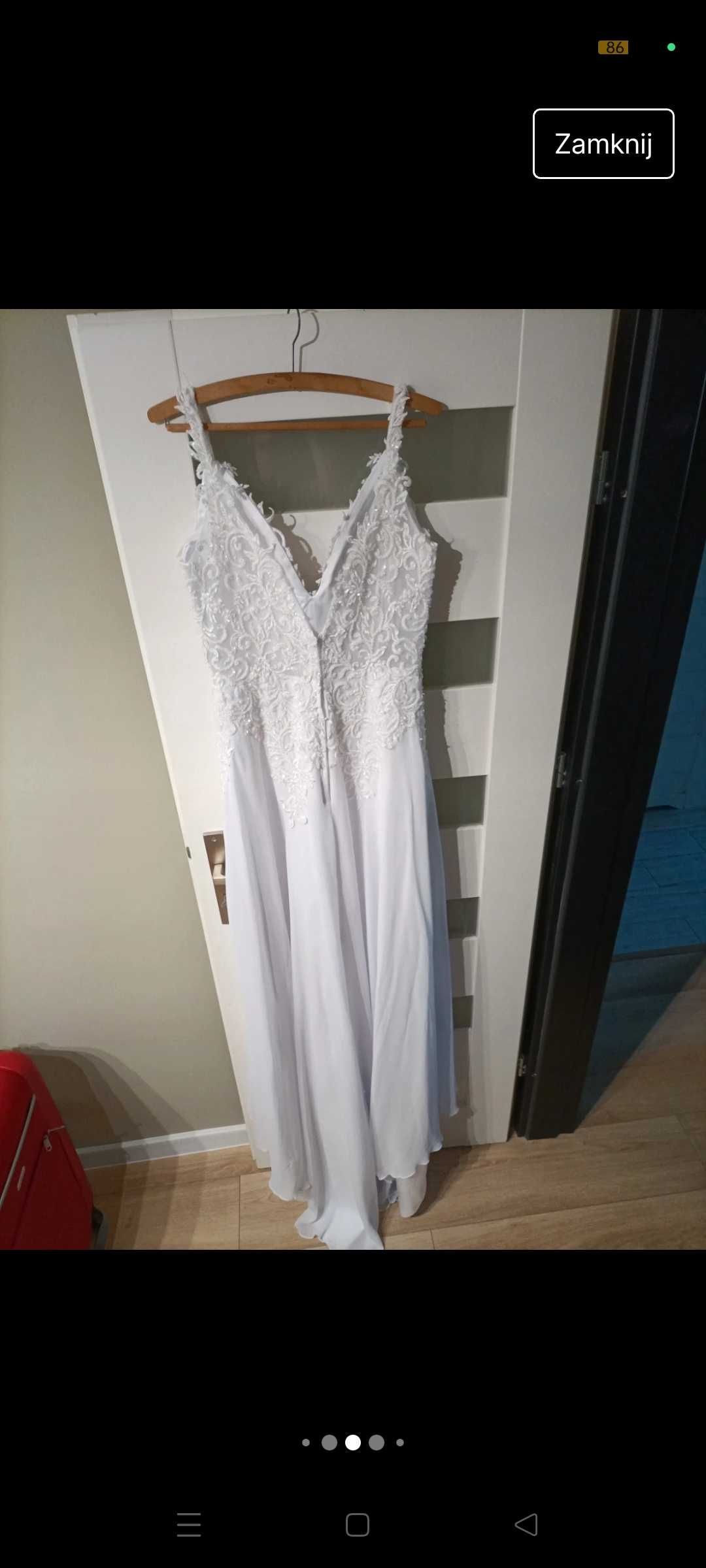 Suknia ślubna rozmiar 42, dla wysokich
