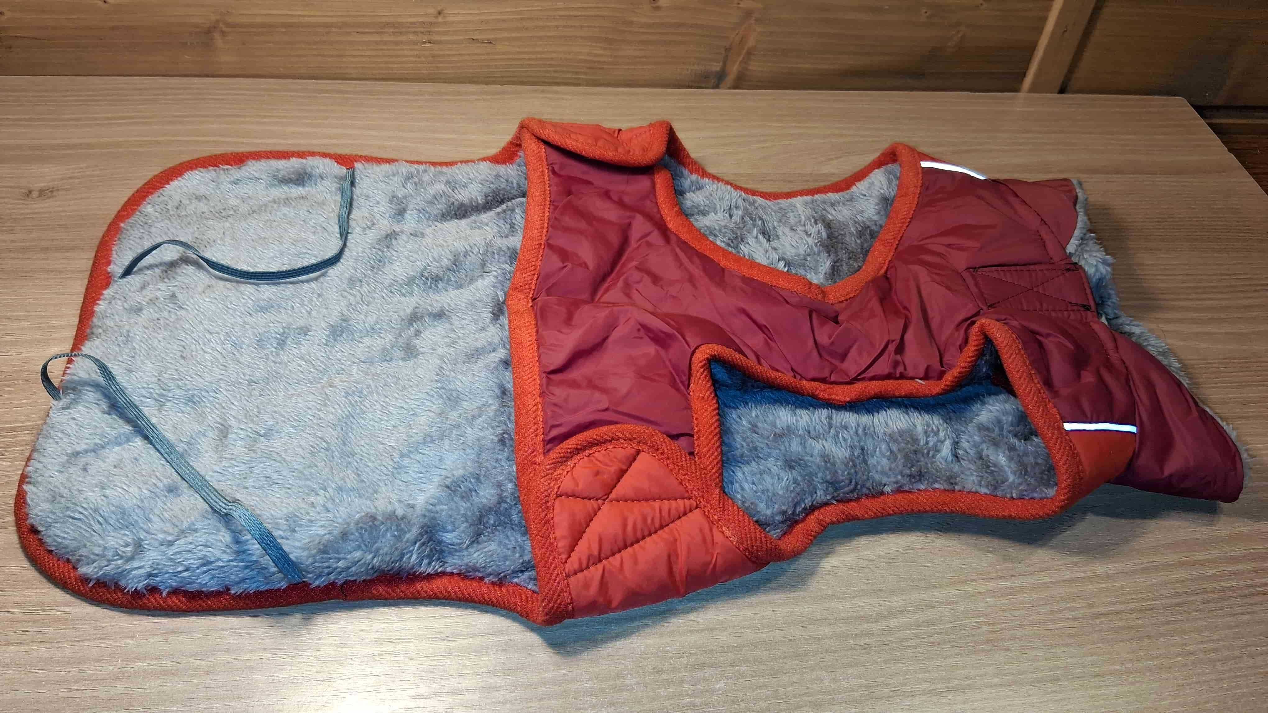 Nowe Ciepłe Ubranko Kurtka Dla Psa Na Zimę Polar Dł. 45cm Odblaski