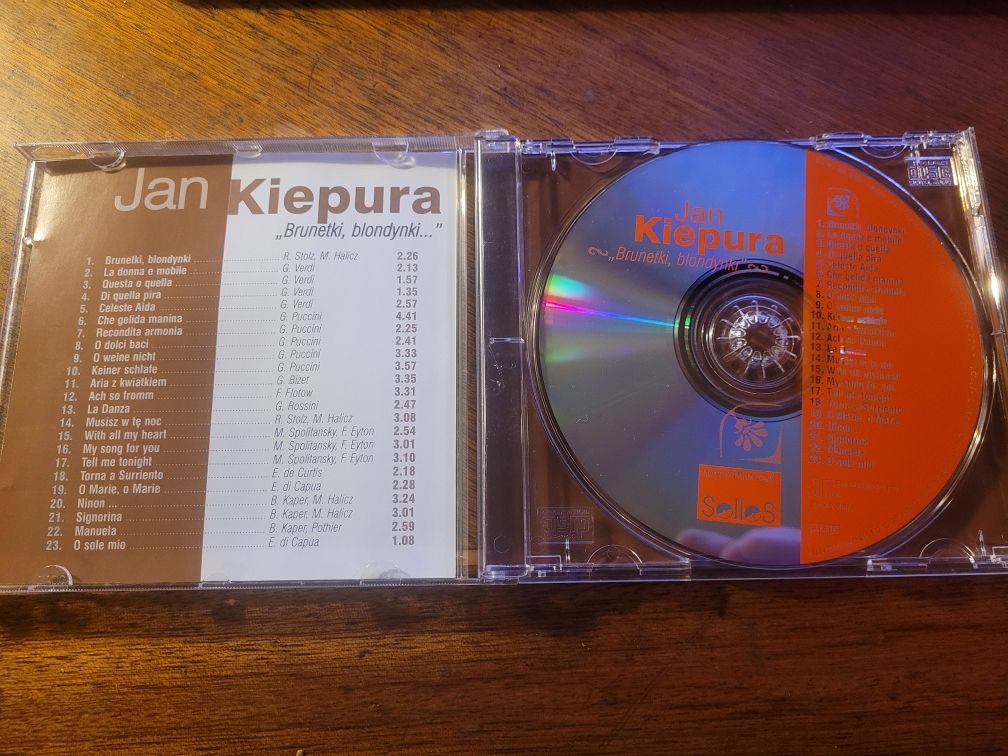 CD Jan Kiepura "Brunetki, blondynki..." 1997 Selles