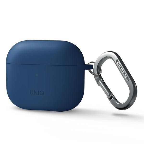 Uniq Etui Nexo Airpods 3 Gen + Ear Hooks Silicone Niebieski/Blue