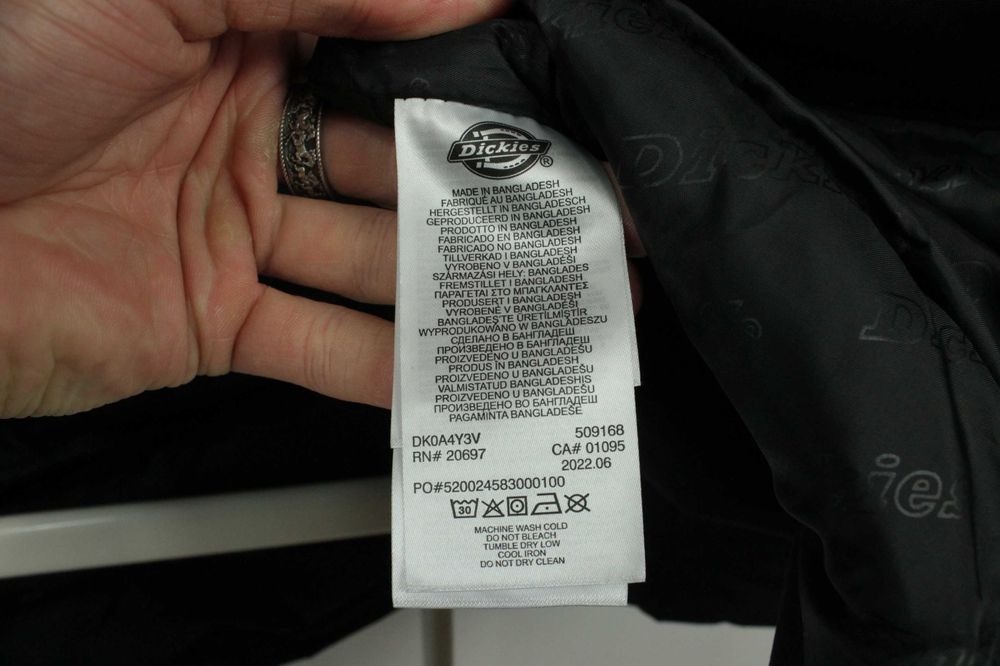 Тепла зимова куртка Dickies Glacier View Expedition Jacket Black М 50